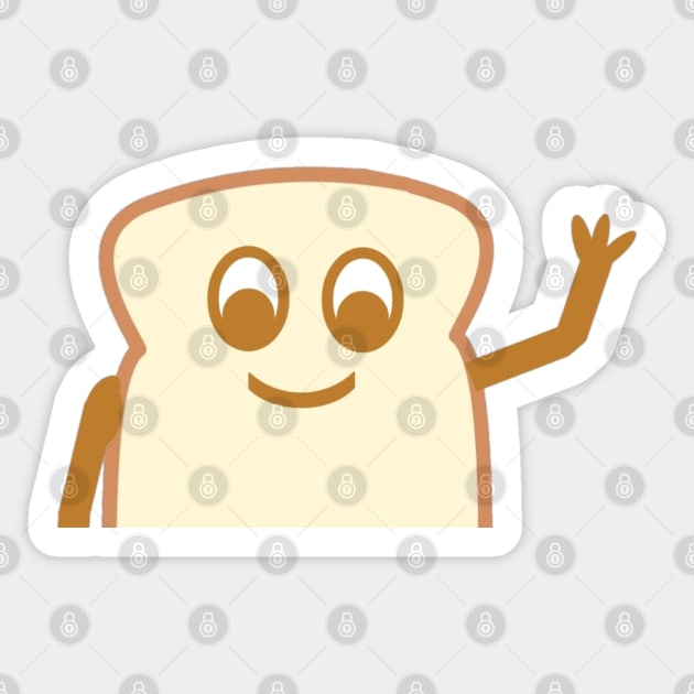 Raw Toast version 2 Sticker by Emma Lorraine Aspen